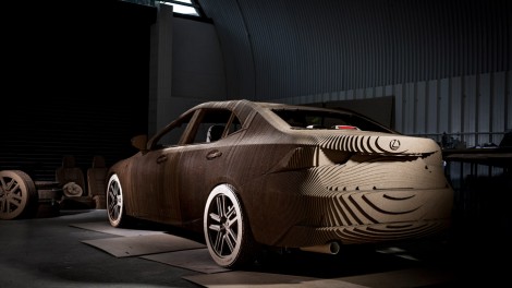 Lexus cardboard car